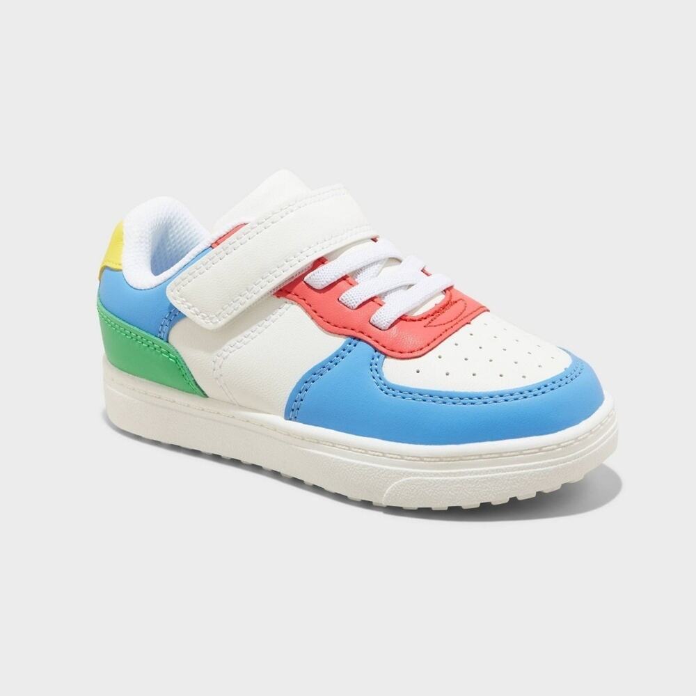 Cat & Jack Toddler Jaid Court Sneakers Blue White Red Size 12T NWT